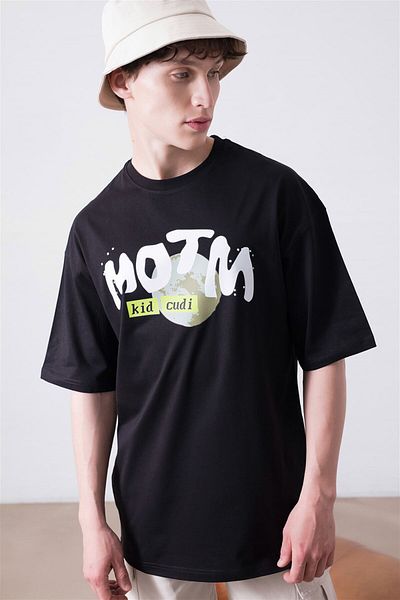 Trendiz Μαύρο μπλουζάκι Unisex Kid Cudi Man Of The Moon 3