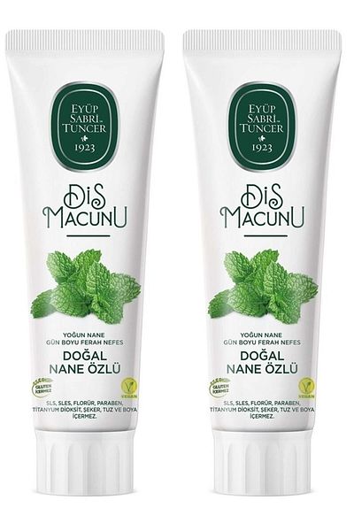 Eyüp Sabri Tuncer Natural Mint Extract Toothpaste 2 X 90 ml