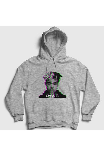 Presmono Φούτερ Unisex Grey Xxxtentacion με κουκούλα - 48721tt