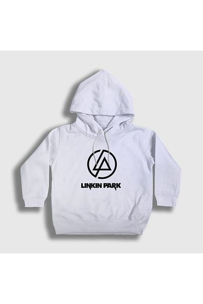 Presmono Linkin Park Унисекс детски бял суитшърт с качулка - 97791tt