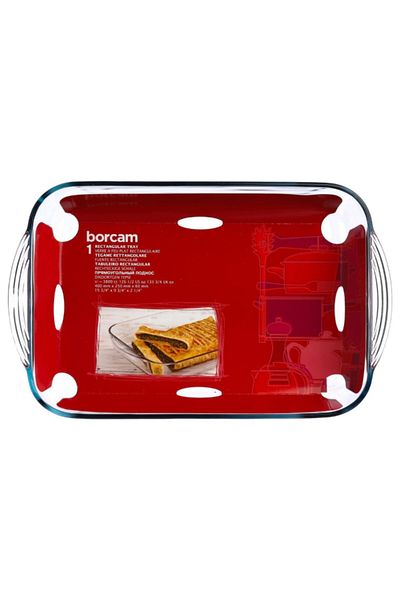 Five Simply Smart High Quality Durable Rectangular Glass Dish Clear 40 x 25cm