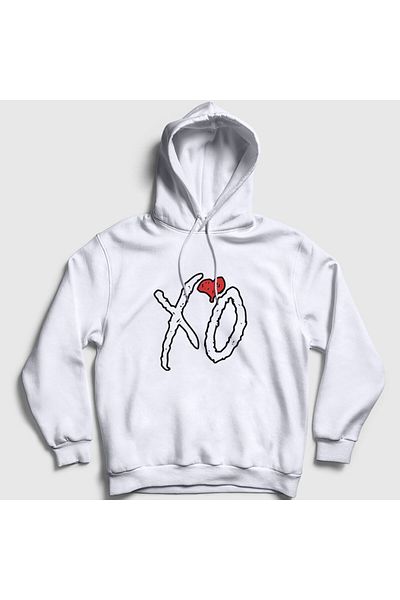 Presmono Φούτερ Unisex με λευκή κουκούλα Weeknd - 159407 ττ