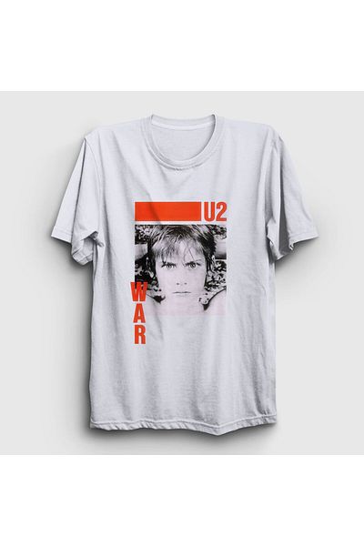 Presmono Λευκό μπλουζάκι War U2 Unisex - 121573 ττ