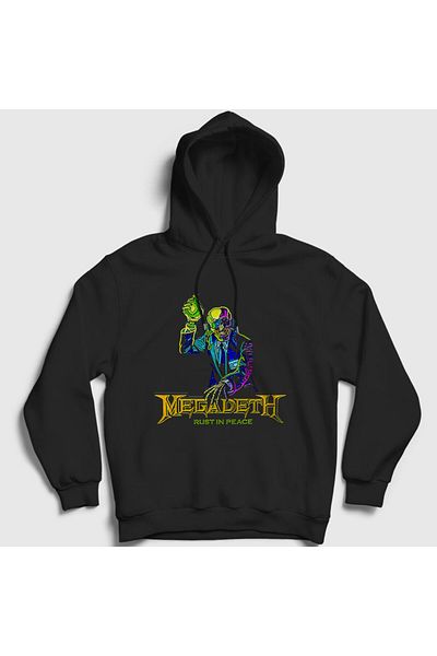 Presmono Φούτερ Megadeth Rust In Peace Unisex Μαύρη κουκούλα - 65903tt