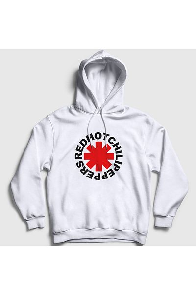 Presmono Φούτερ Red Hot Chili Peppers Unisex με λευκή κουκούλα 107510 ττ