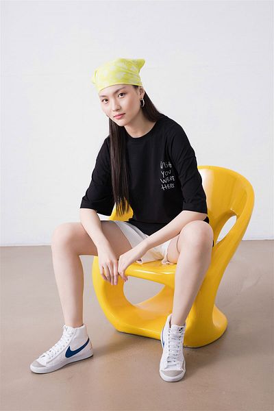 Trendiz Μαύρο μπλουζάκι Unisex 'Wish You Were Here'