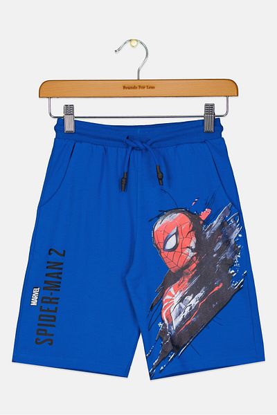 Marvel Kids Boy Spider-Man 2 Basic Shorts, Royal Blue Combo