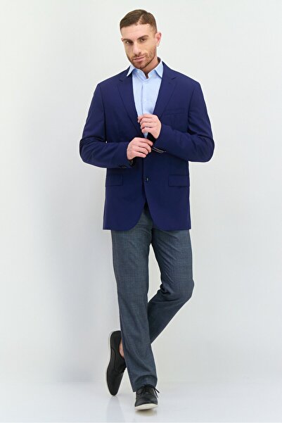 Tommy Hilfiger Men Tailored Fit Solid Formal Suit Jacket, Navy