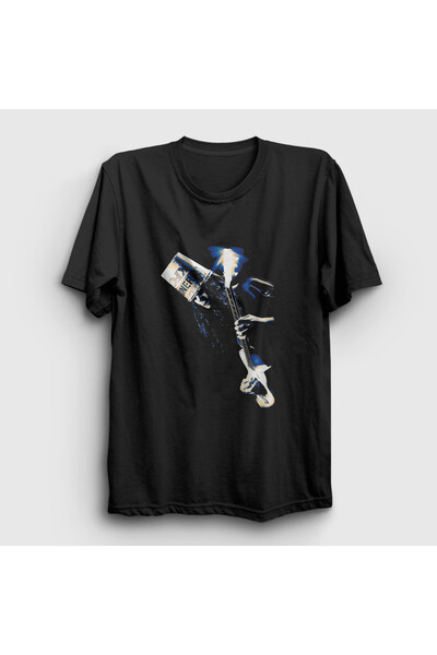 Presmono Unisex Black Ice Guitar Buckethead T-shirt 456288tt