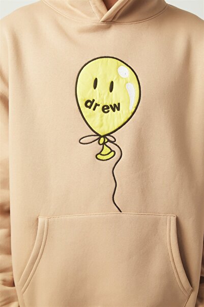Trendiz Drew Balloon Oversize Sweatshirt Hoodie Cream Tr30012