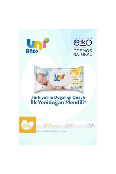 Uni Baby Newborn Wet Wipes 40Pcs 14 Pieces