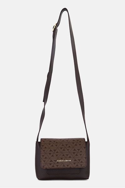Vince Women Matera Brand Logo Cross Body Bag 14 H x 19 L x 5 W cm, Brown