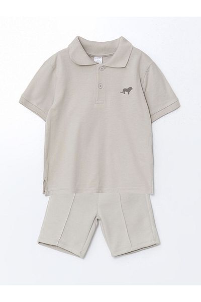 LC Waikiki Polo Neck Boys' T-Shirt and Shorts 2-Pack