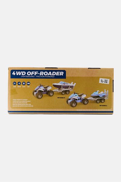 Wenyi City Service Quad With Trailer And Jet Ski, Blue