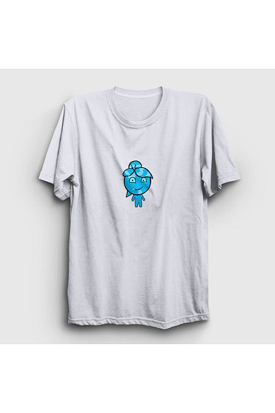Presmono Watergirl Lover Unisex Λευκό T-Shirt - Παιχνίδι φωτιάς και νερού 457621 ττ
