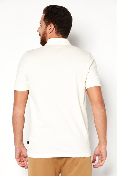 Puma Men Sportswear Fit Short Sleeve Training Polo Shirt, Cream