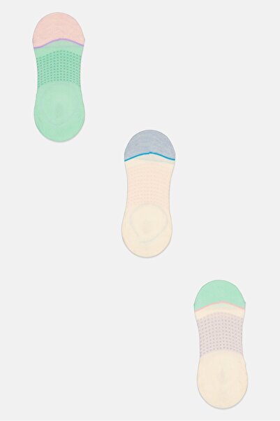 RBX Women 3 Pairs Textured Crew Socks, Multicolor