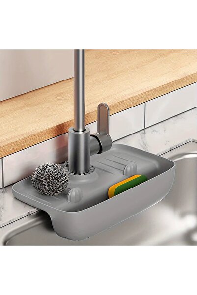 Orvila Musluk Düzenleyici Evyelik | Mutfak Lavabo Tezgah Üzeri Bölmeli Organizer