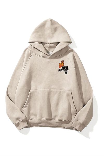 Trendiz Unisex Mikina s kapucí Stone prosím Dont Hurt Me