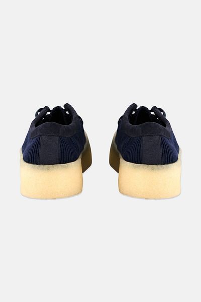 CLARKS Women Standard Wallabee Cup Lace Up Shoes, Navy