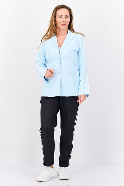 adidas Women Sportswear Fit Long Sleeve Outdoor Blazer, Sky Blue