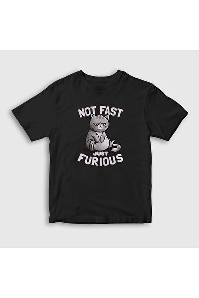 Presmono Unisex deca - Black Note Fast Just Furious Cat T-shirt 460611tt