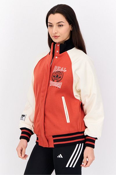 adidas Women Sportswear Fit Outdoor Bomber Jacket, Rust