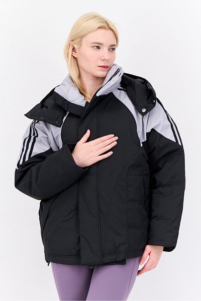 adidas Women Sportswear Fit Outdoor Jacket, Black