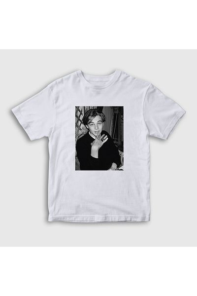 Presmono Tricou alb pentru copii unisex Young Leonardo Dicaprio - 467877 tt