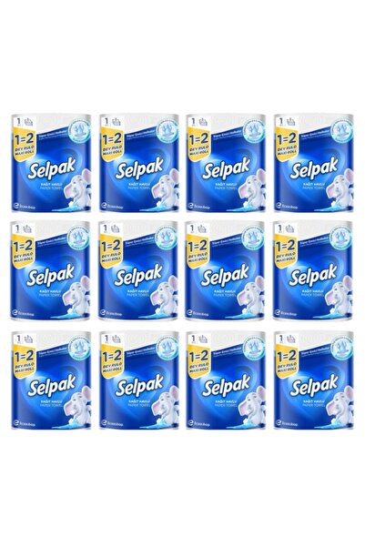 Selpak ® 1=2 Kağıt Havlu Dev Rulo 12 Adet