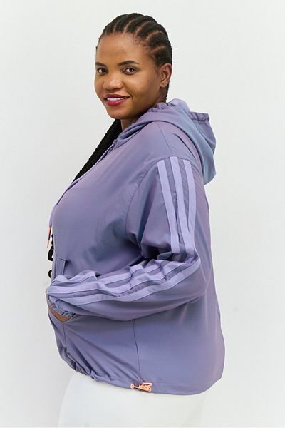 adidas Women Sportswear Fit Long Sleeves Basketball Hoop York City Hoodie, Dark Lavender