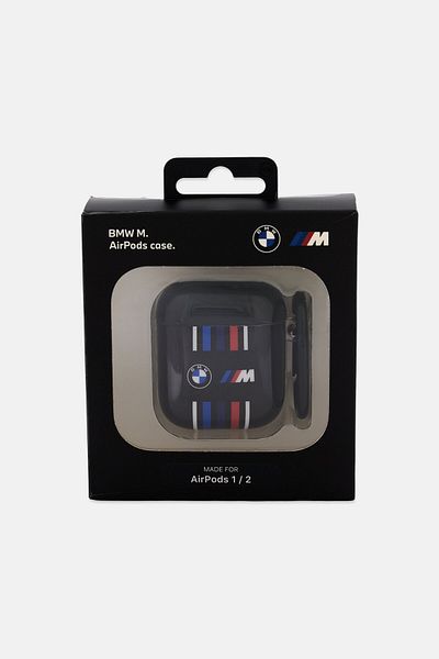 BMW Brand Logo Airpods 1/2 Protective Hard Case Cover, Black