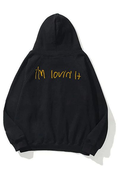Trendiz Черен суичър Mc Unisex - Im Lovin It