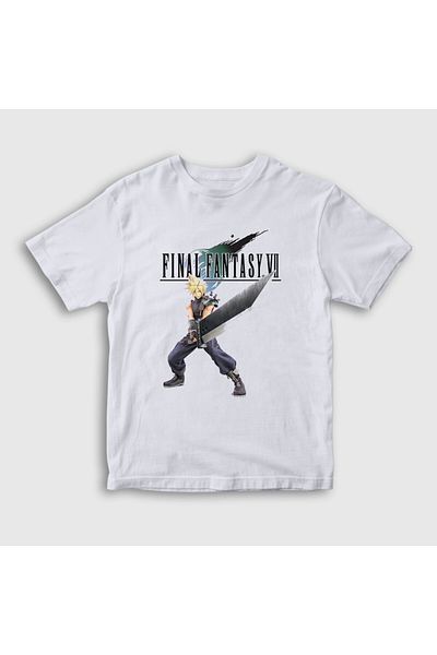 Presmono Παιδικό μπλουζάκι Unisex Final Fantasy VII - White Cloud Strife 434708 ττ
