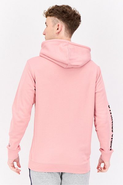 adidas Men Sportswear Fit Long Sleeves Outdoor Hoodie, Pink