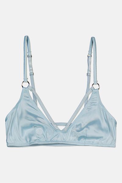 Weekday Women 1 Pc Non Padded Solid Bralette, Turquoise