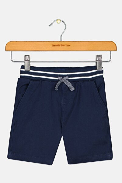 Andy & Evan Toddlers Boy Solid Drawstring Shorts, Navy