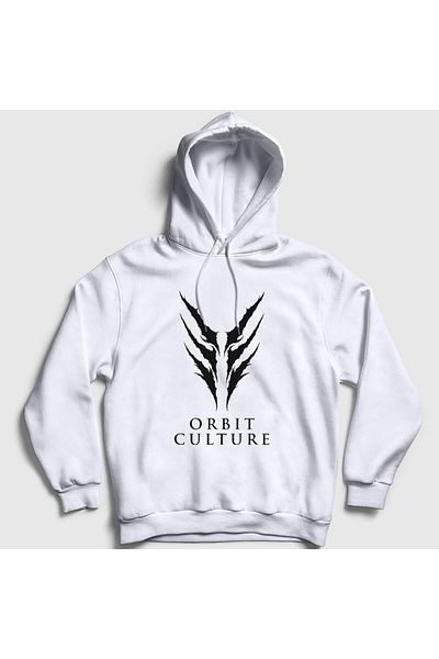 Presmono Φούτερ Orbit Culture Unisex με λευκή κουκούλα - 454260 ττ