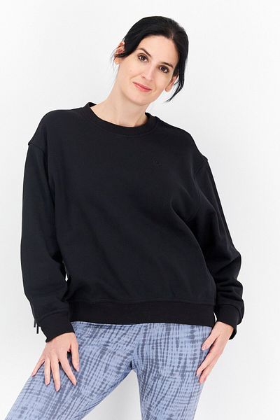 adidas Women Sportswear Fit Training Sweatshirt, Black
