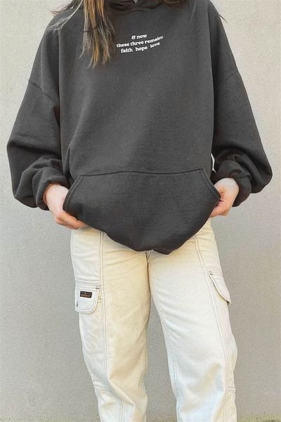 Trendiz Unisex Hope Love Smoked φούτερ Hoodie
