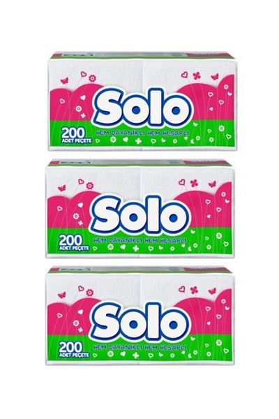 Solo 3 X 200 Soirée Super Napkin Top