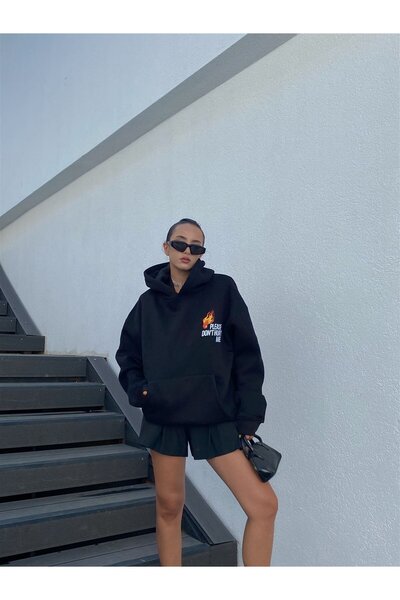 Trendiz Prosím Dont Hurt Me Unisex mikina s kapucí černá