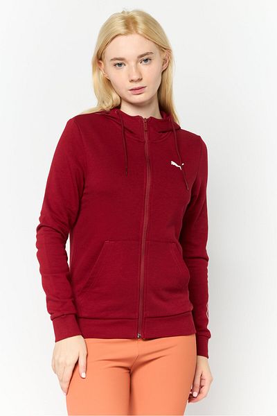 Puma Women Regular Fit Long Sleeves Outdoor Sweatshirt, Red