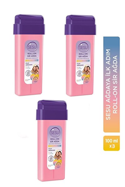 Sesu ROLL-ON SİR AĞDA 100 ML HASSAS CİLT PEMBE SEA 3 ADET