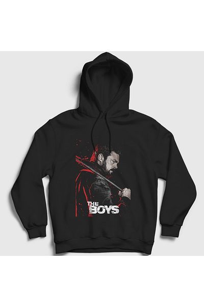 Presmono Унисекс черен суичър с качулка-Crowbar BillyButchertheBoys458001 Tt