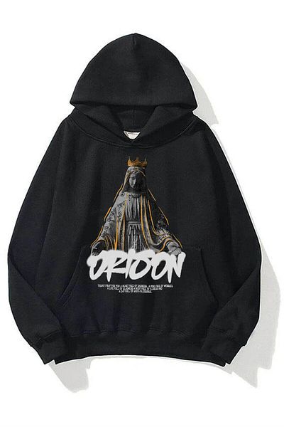 Trendiz Unisex Φούτερ Orison Hoodie Μαύρο