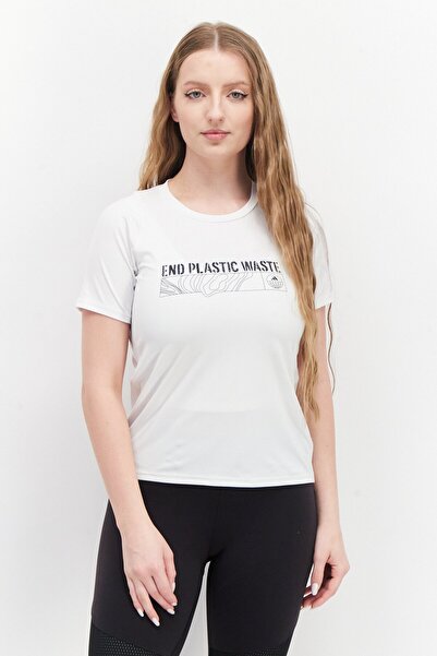 adidas Women Sportswear Fit Short Sleeve Training Top, White