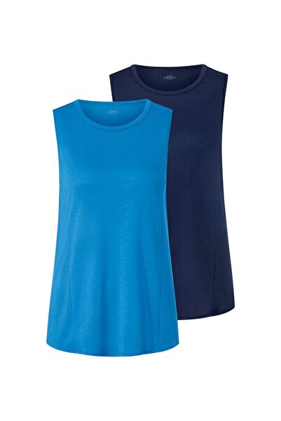 Tchibo Women 2 Piece Sportswear Fit Training Top, Navy