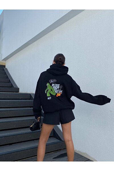 Trendiz Prosím Dont Hurt Me Unisex mikina s kapucí černá