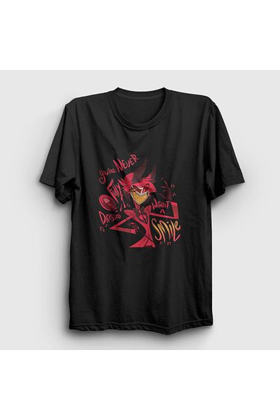 Presmono Μαύρο μπλουζάκι Alastor Hazbin Hotel Unisex - 437702 ττ